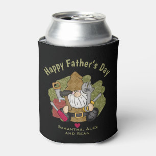 Customized and Personalized Handyman Garden Gnome Can Cooler