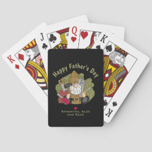 Customized and Personalized Handyman Garden Gnome Playing Cards