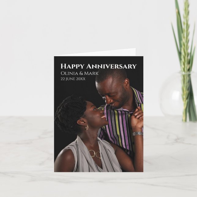 customized Anniversary Script Card (Front)