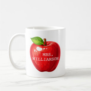 Customized Apple Teacher Gift Coffee Mug