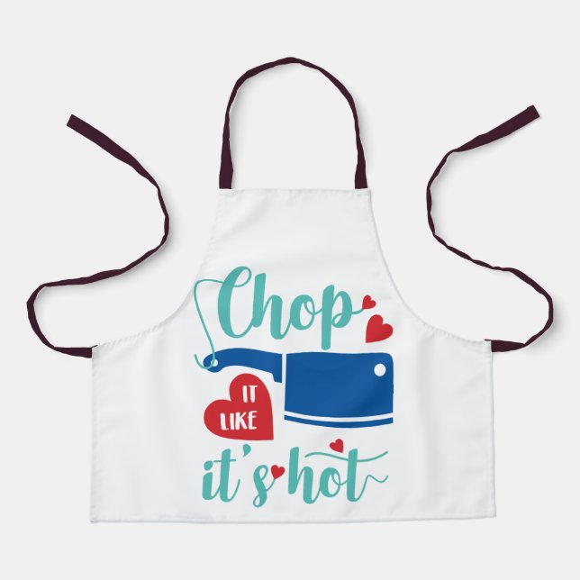 Customized Aprons with Playful Kitchen Quotes (Front)