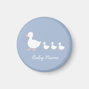 Customized Baby Shower Favour Cookies Blue Ducklin Magnet