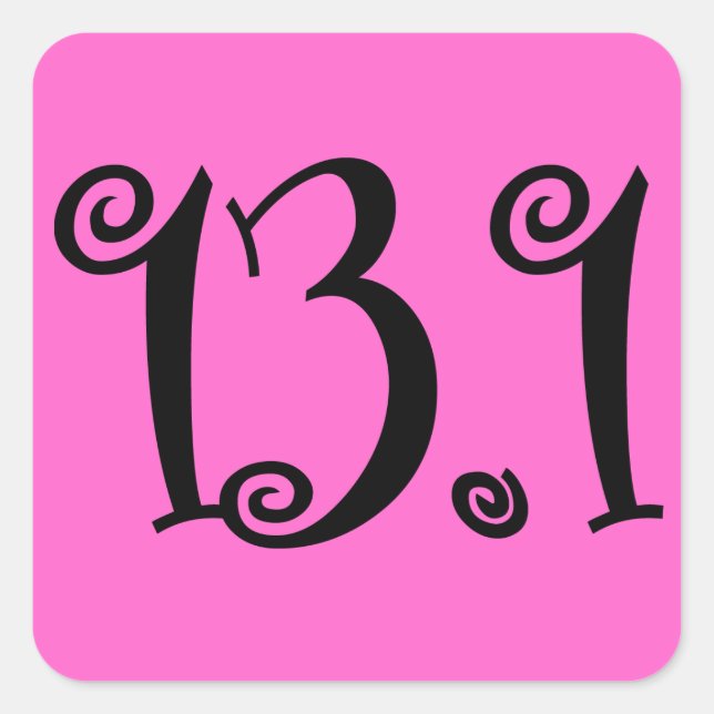 Customized Background 13.1 Runners Sticker (Front)