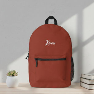Customized backpack with initials of the name