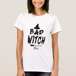 Customized Bad Witch shirt, Halloween Witch T-Shirt