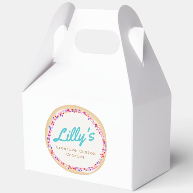 Customized Bakery Personalized Cookie  Favor Box (Front)