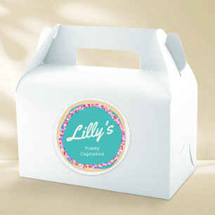 Customized Bakery Personalized Cupcake Classic Round Sticker