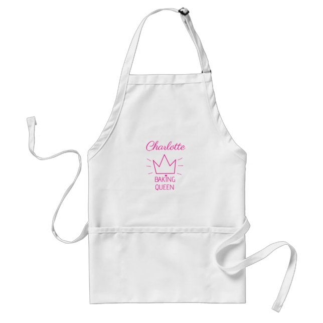 Customized Baking Queen Adult Apron (Front)