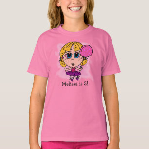 Customized Ballerina Birthday T-shirt