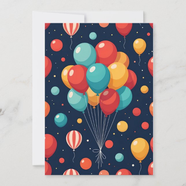 Customized Balloon  Invitation (Front)