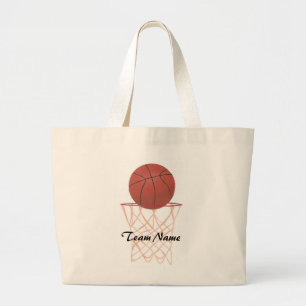 Customized Basketball Team Name canvas bags