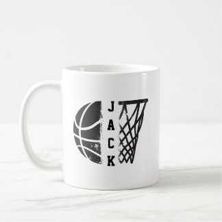 Customized Basketball with Your Name or Team Coffee Mug