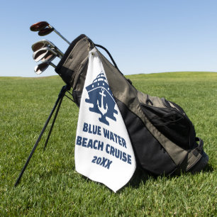 Customized Beach Cruise Nautical Anchor Golf Towel