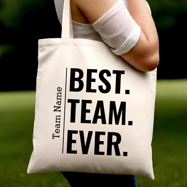 Customized Best Team Ever Teammate Team Coworkers Tote Bag (Creator Uploaded)