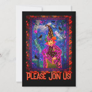 Customized Bewitching Spooky Halloween Night Invitation
