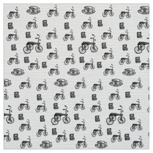 customized bicycle vintage fabric
