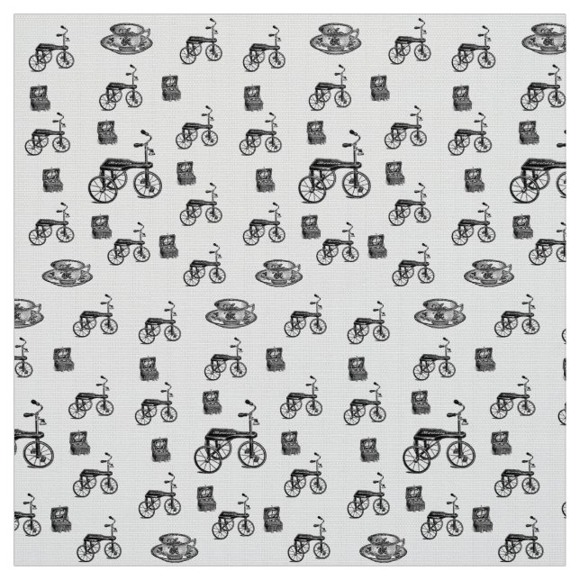 customized bicycle vintage fabric (Swatch)