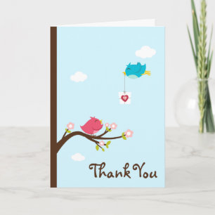 Customized*Birdie Love Thank You Card