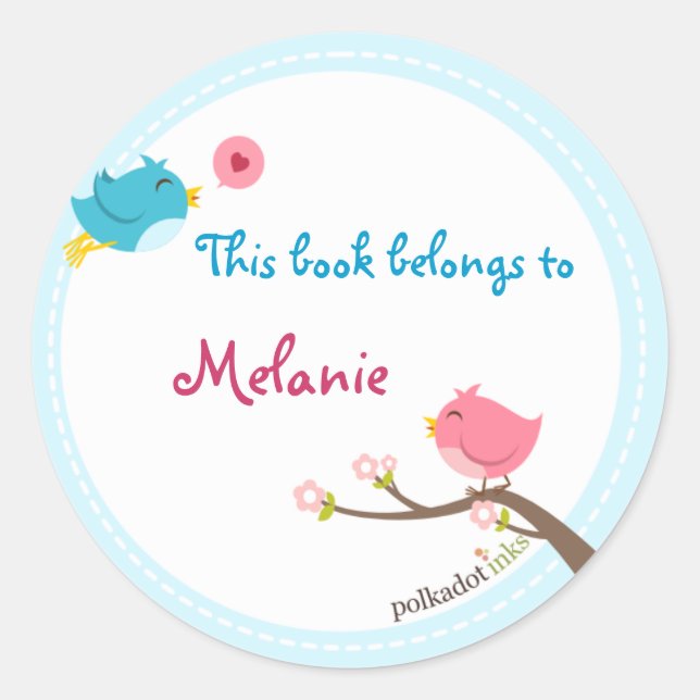 Customized Birdie Stickers Book (Front)