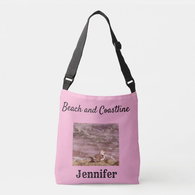Customized Birdseye view Round Crossbody Bag (Front)
