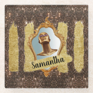 Customized Birthday Gift For Wife, Friend, Sister Glass Coaster