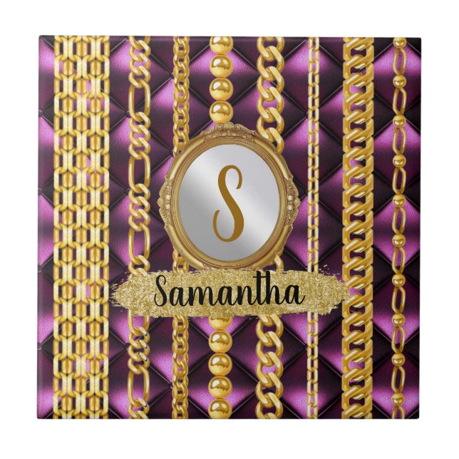 Customized Birthday Gift For Wife, Friend, Sister Tile (Front)