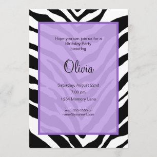 Customized Birthday Invitation