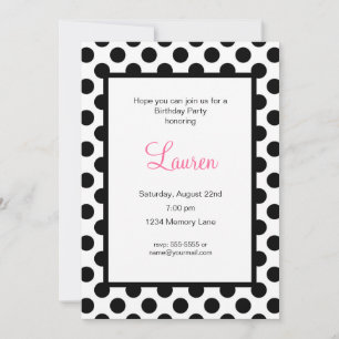 Customized Birthday Invitation