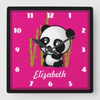 Customized Black and White Panda in a Bamboo Grove