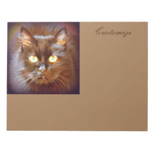 customized black cat notepad