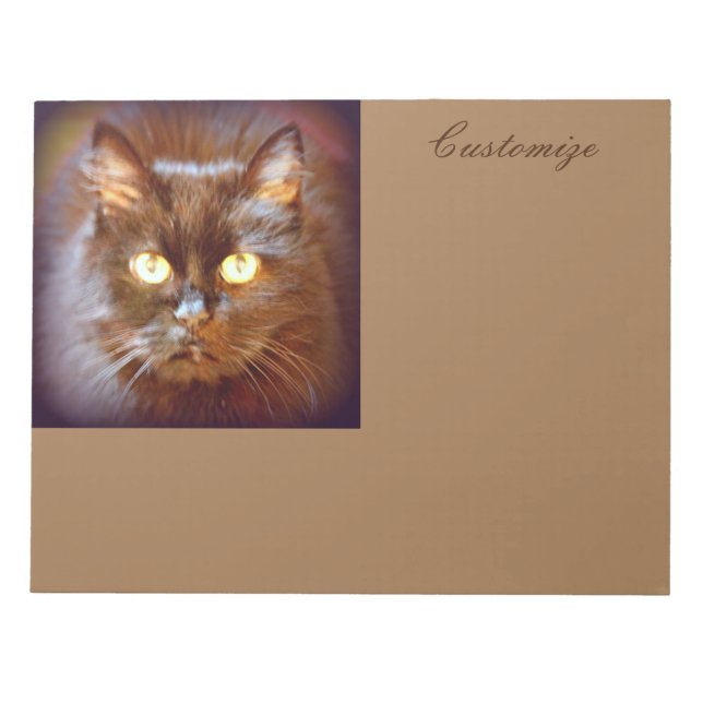 customized black cat notepad (Front)