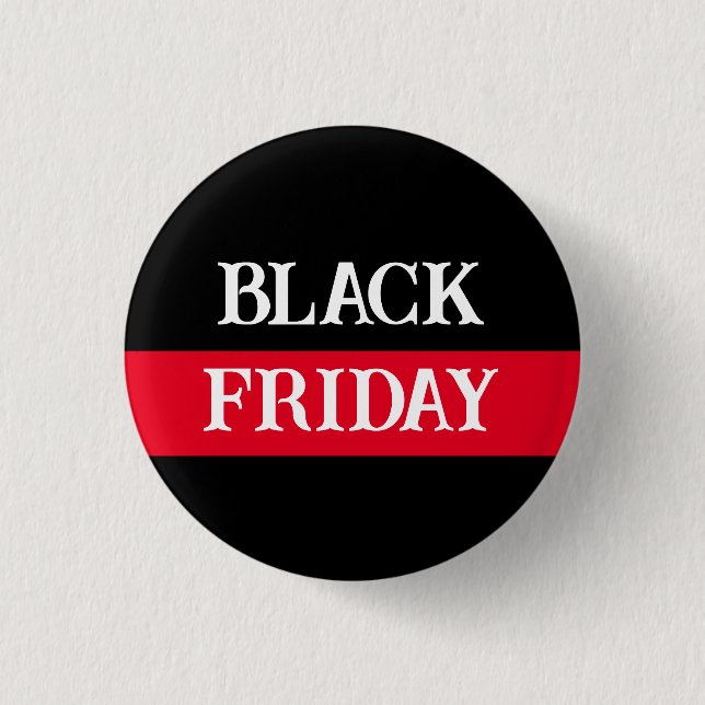 Customized "Black Friday" or Name 1 Inch Round Button (Front)