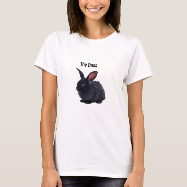 Customized Black Rabbit Shirt (Front)