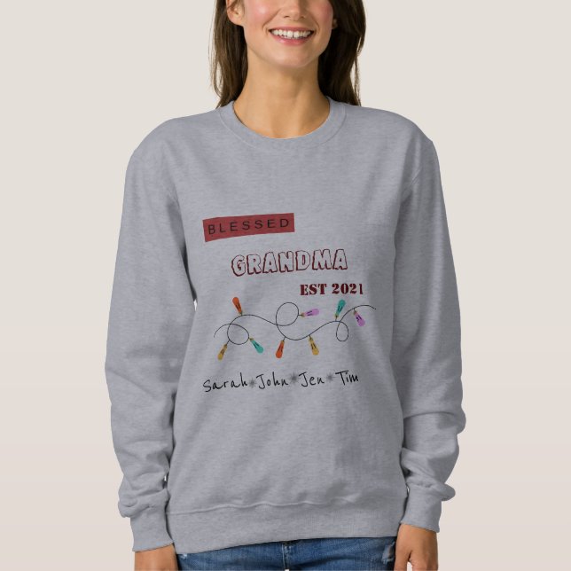 Customized Blessed grandma  Sweatshirt (Front)