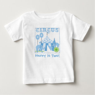 Customized Blue Step Right Up Circus Tshirt