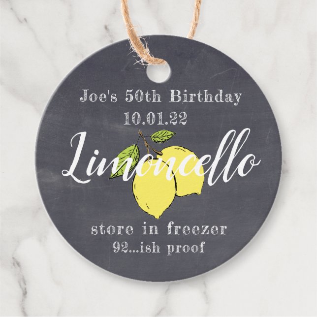  Customized Bottle Favour  Tags (Front)