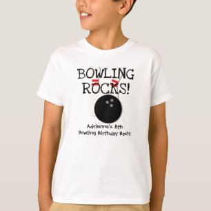 Customized Bowling Birthday T-shirt