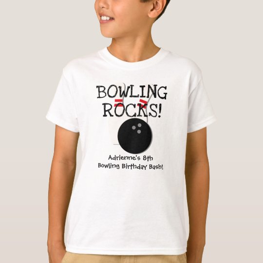 Customized Bowling Birthday T-shirt
