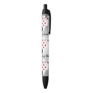 Customized Bowling Design Black Ink Pen