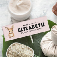 Customized Bunny Hello My Name Is Magnetic Name