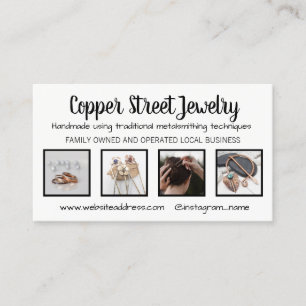 Customized Business card with 4 product photos