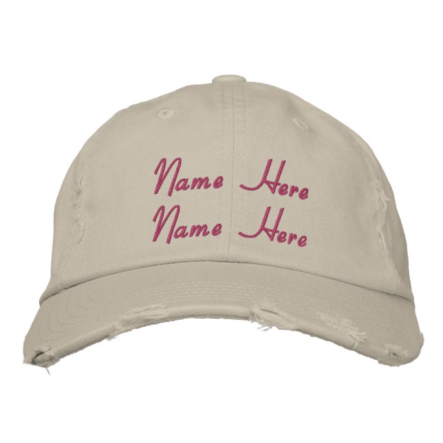 Customized Business   Embroidered Baseball Cap (Front)