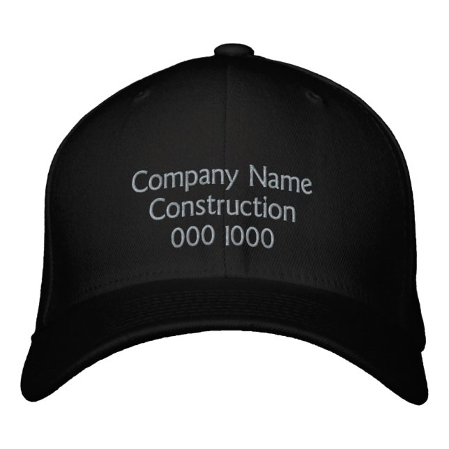 Customized Business   Embroidered Baseball Cap (Front)