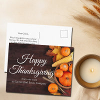 Customized Business Happy Thanksgiving Pumpkins