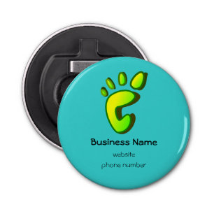 Customized Business Name with Big Footprint Bottle Opener