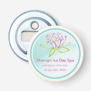 Customized Business Name with Lotus Flower Bottle Opener