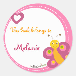 Customized*Butterfly Stickers Book