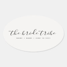 Customized Calligraphy The Bride Tribe Wedding