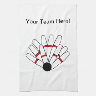 Customized Candlepin Bowling Towel