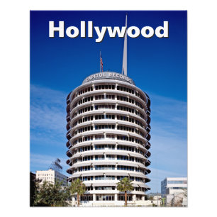Customized Capitol Records Hollywood Photo Print